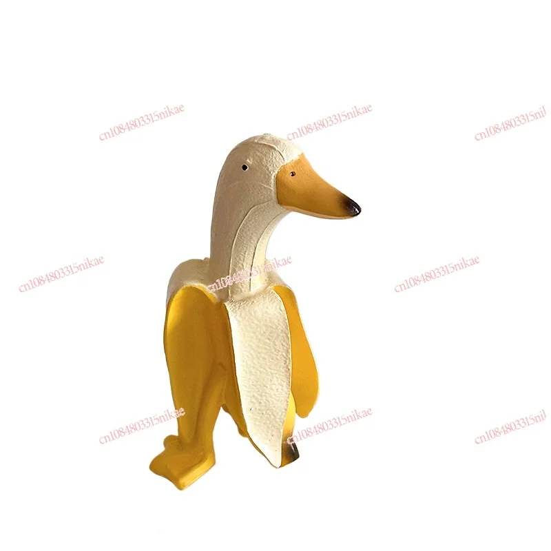 

Химерная фигурка банана утки, креативное забавное украшение, исцеляющий настольный орнамент