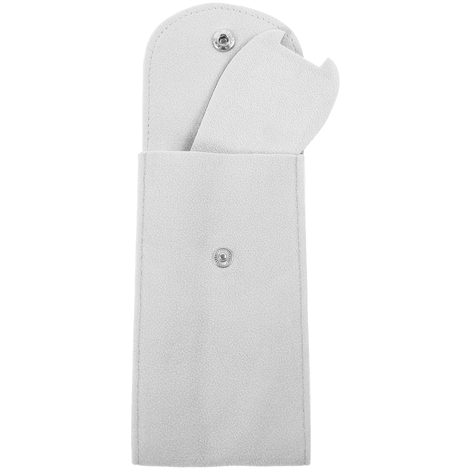 

Portable Watch Bag Case for Women Travel Beaded Flannelette Storage Pocket Pouch ganizer Shallow Gray Soft Anti Scratch Pouch