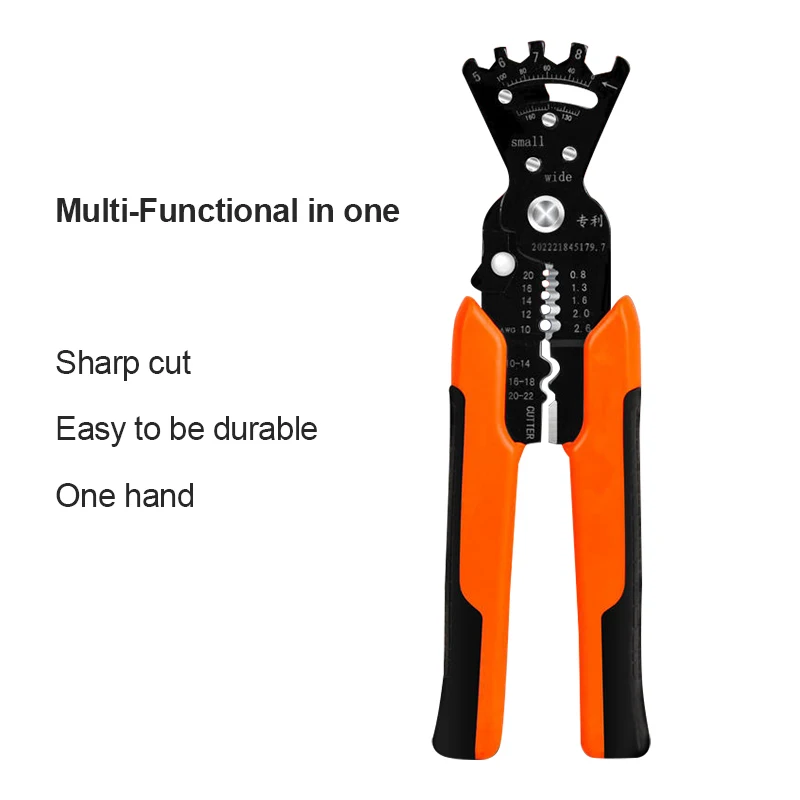 Boruix 6 In 1 Multi-functional Wire Stripper Wire Cutting Stripping Crimping Bending Twisting Peeling Hand Tools Plier