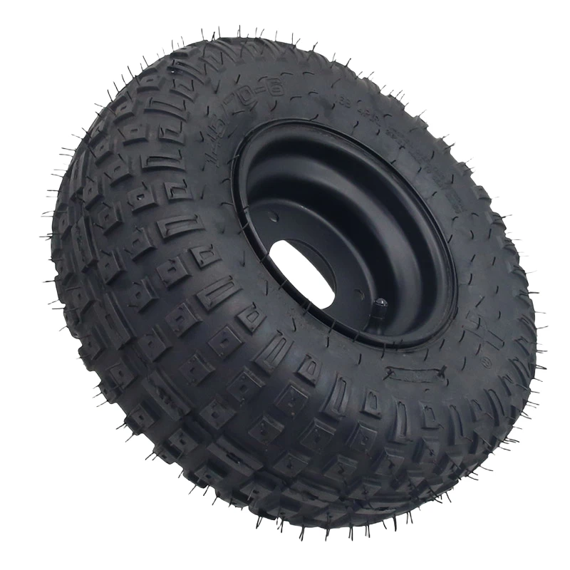 Modified electric beach bike kart tyre 145/70-6 inch vacuum tyre with wheel hub accessorieskart