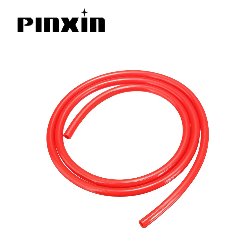 PINXIN Motorcycle Oil Supply Pipe 1M Red Motorcycle Dirt Bike Fuel Gas Oil Delivery Tube Hose Line Petrol Pipe 5mm I/D 8mm O/D