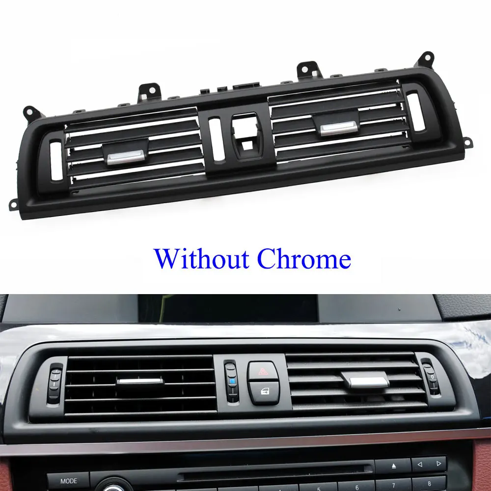 LHD Vorne Mitte Links Rechts Hinten AC Klimaanlage Verchromt Air Vent Grille Outlet Panel Für BMW 5er F10 F11 2010-2017