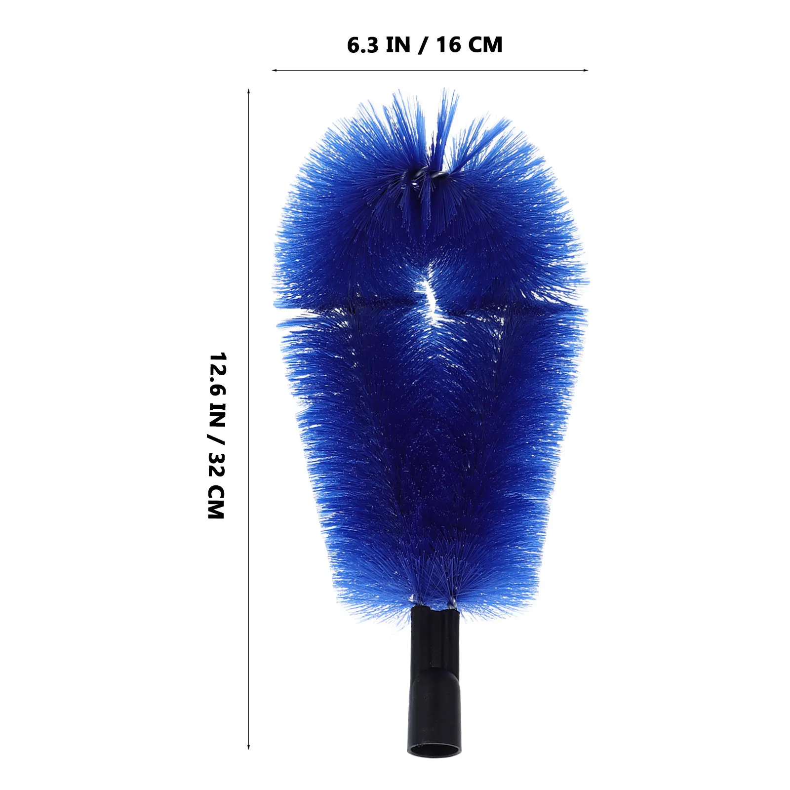 2Pcs Roof Gutter Cleaning Brush Head High Efficiency Dust Removal Tool Multipurpose Cleaning for Home Commercial