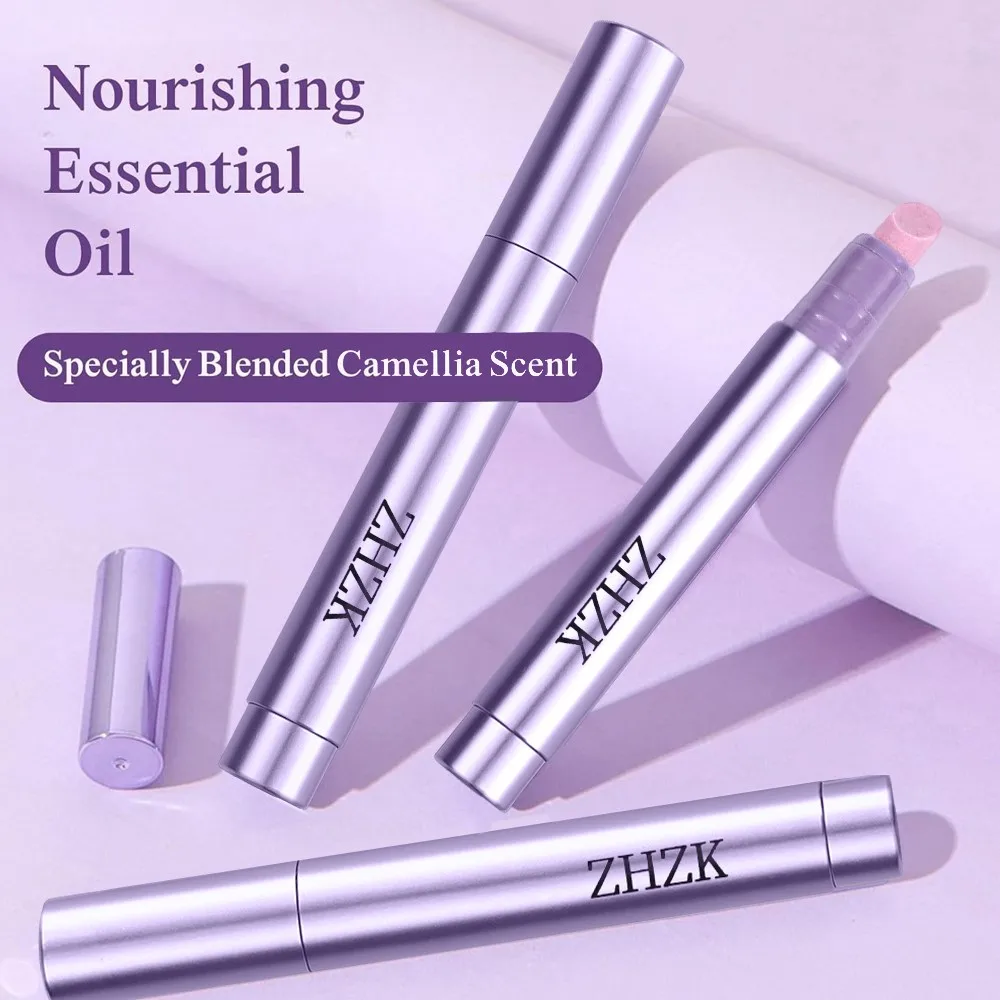 3個/ロット 3 in 1 ネイルケアペン キューティクルプッシャー ネイルオイルペン セラミックチップ付き キューティクルトリートメントリムーバーペン 乾燥して傷んだ爪用