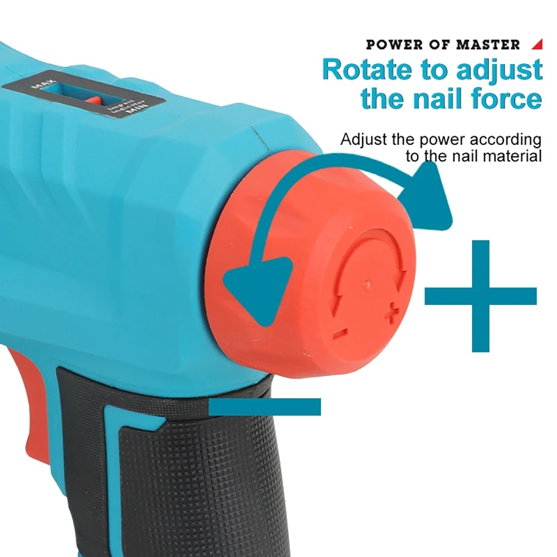 2 in 1 Electric Nailer with 2000 Staples Cordless Stapler Rechargeable Wireless Dual-Purpose Air Nail Gun For Makita 21V Battery view 4