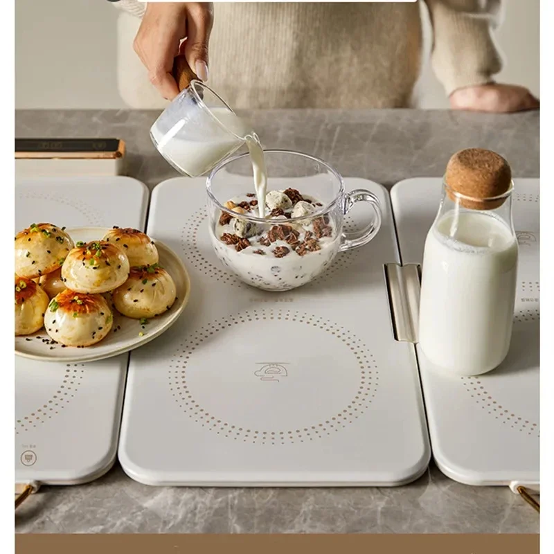 دايو-لوح تدفئة طعام قابل للطي متعدد الوظائف ، لوح عزل الأطباق ، تحكم باللمس ، حافظ على الطعام دافئًا ، V ، 63x46cm