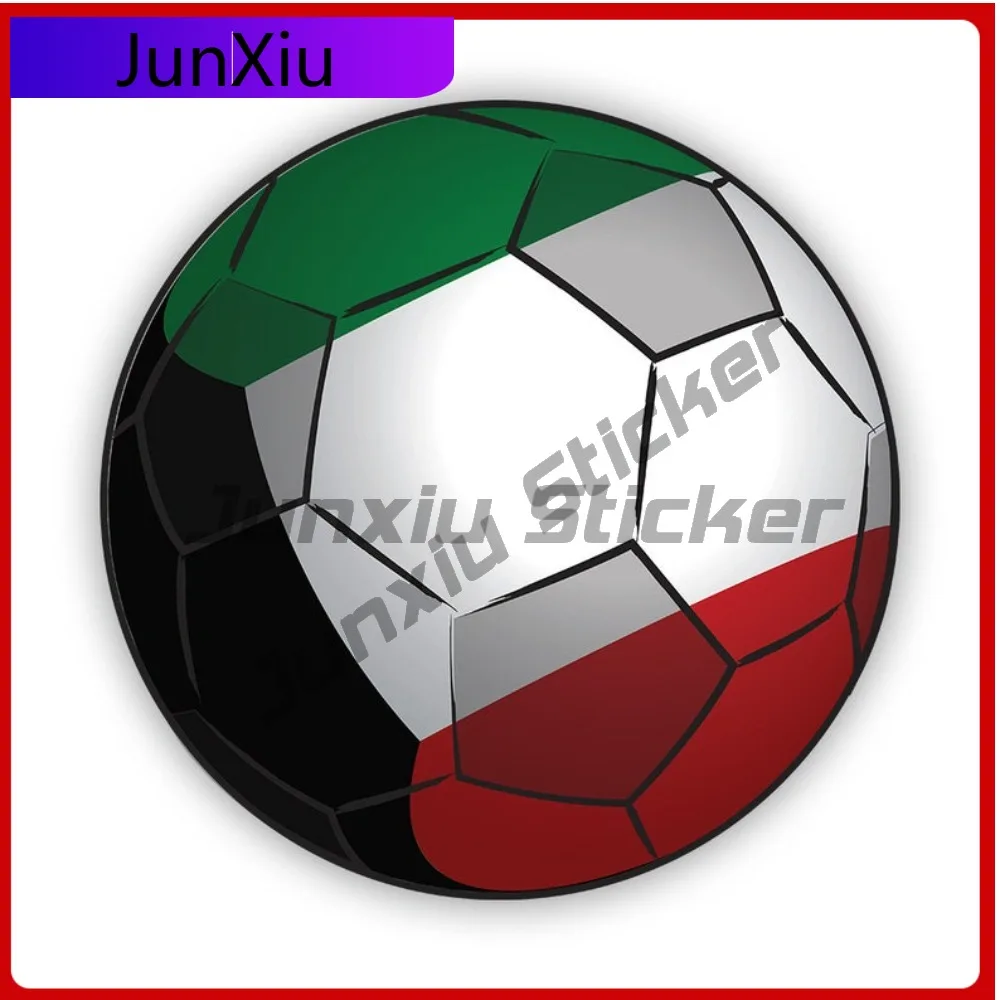 

Kuwait Football Sticker Fade Resistant Weather Resistant Racing For Laptop Truck Bumper Self Adhesive No Residue Accessories