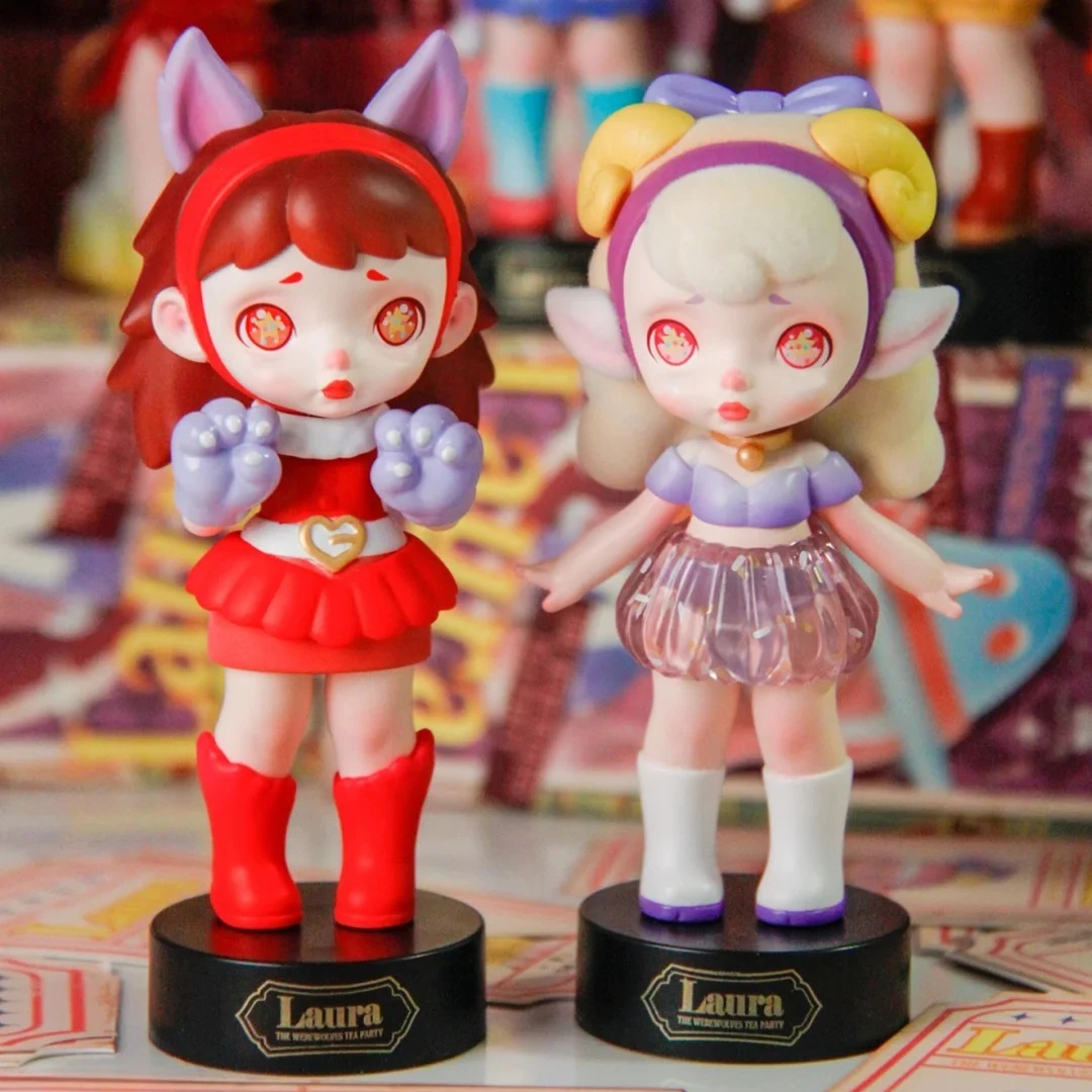 

Laura Man and Wolf Tea Party Series слепая коробка милая аниме-кукла Mystery Box Фигурки-сюрприз Сумка Desktop Decorat Подарочная игрушка