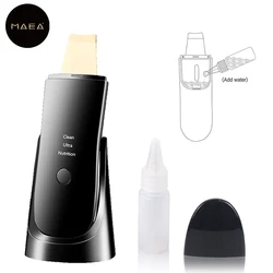 Ultrasonic Peeling Remover Blackhead Facial Skin Scrubber Facial Shovel Deep Cleaning Face Lifting Removal Pore Acne EMS Lift US