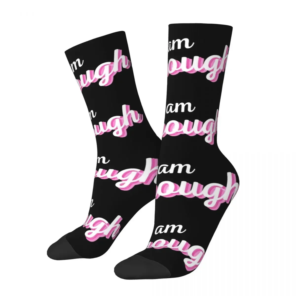 Colorful I Am Kenough Soccer Socks Ryan Gosling Fuuny Movice Polyester Long Socks for Women Men Non-slip