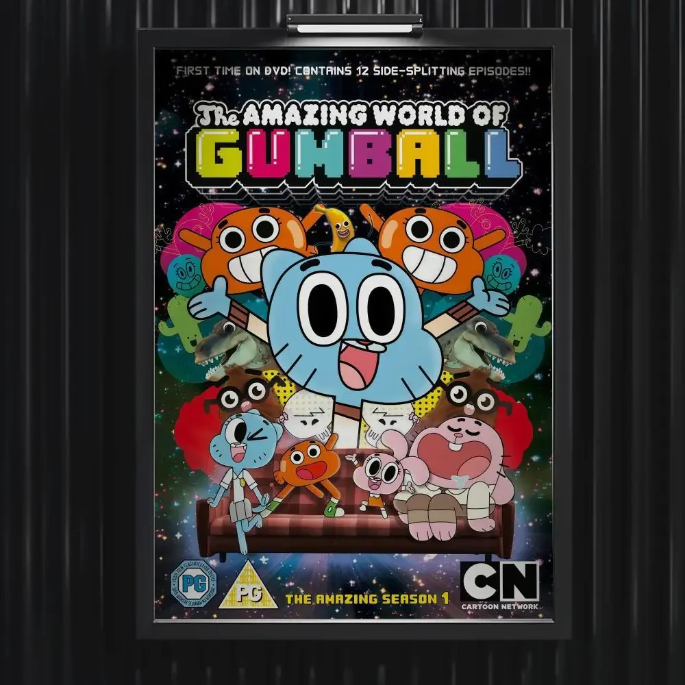 The Amazing World Of Gumball Poster Music Hot Album Poster Star Hip Hop Living Room Canvas Painting Art Home Wall