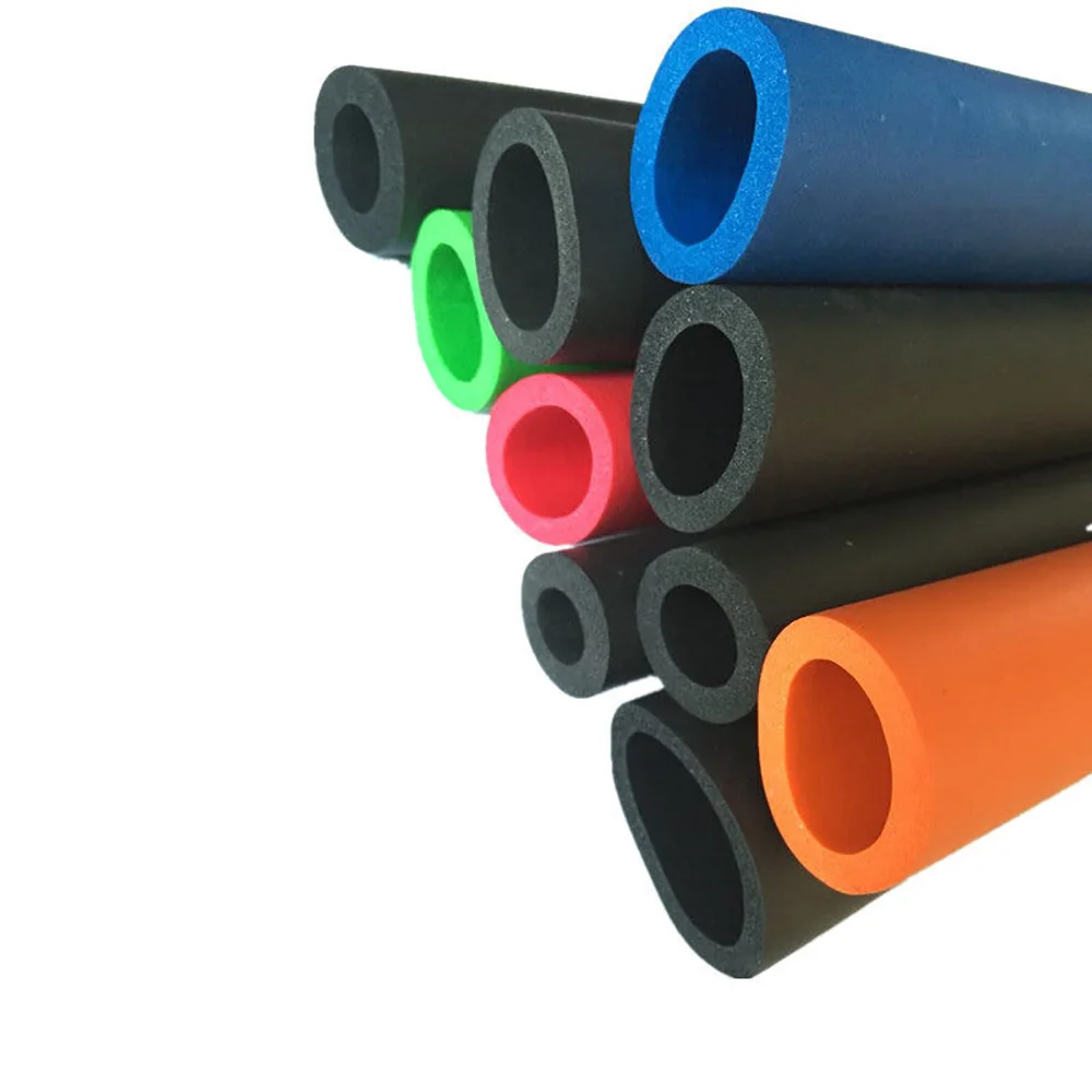 High Quality Colour Rubber Foam Sponge Tubes NBR Foam Insulation Tube Handlebar Hollow Foamabrasion And Impact Resistant