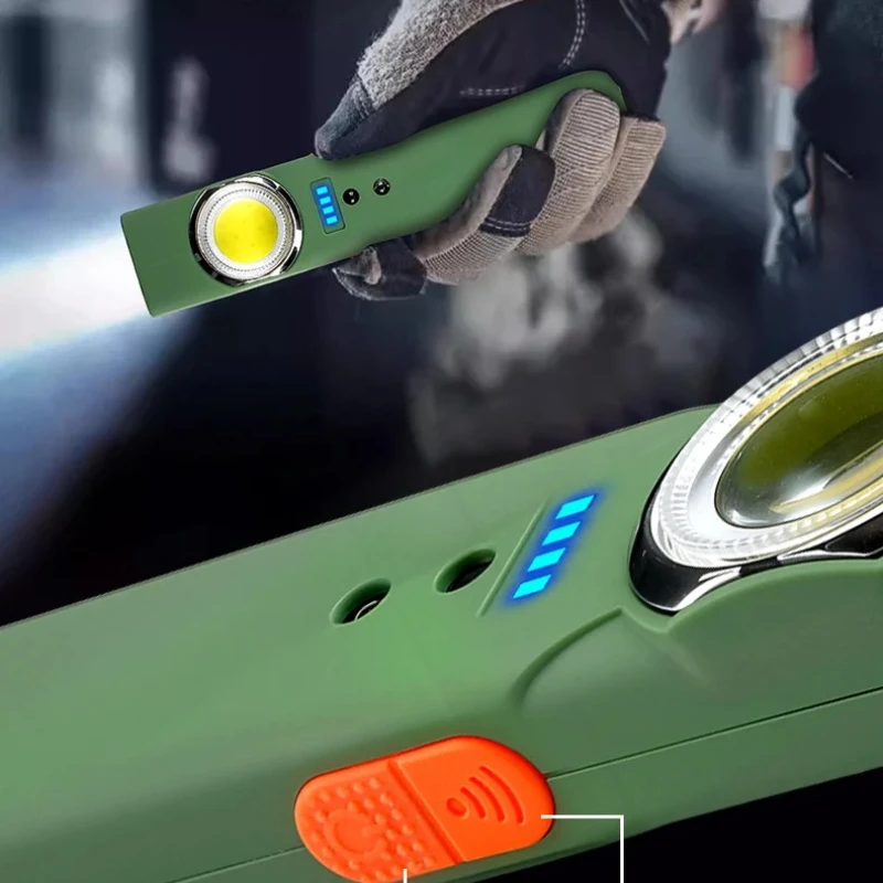 High Lumen Mini Torch Light LED Keychain Flashlight Portable Pocket Lantern Flood Work Light With Magnet Mini Pen for Emergency