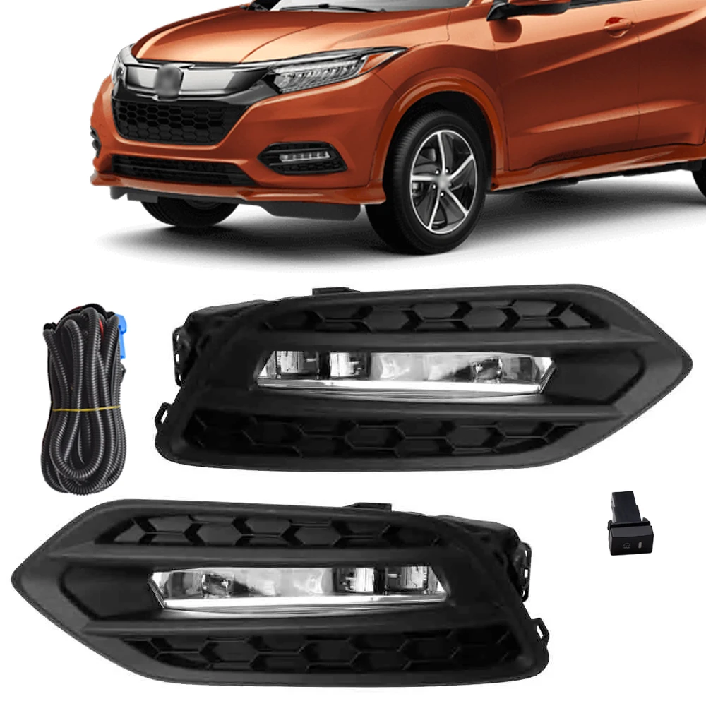 

For 2019 2020 2021 Honda HR-V HRV LED Front Fog Lights with DRL