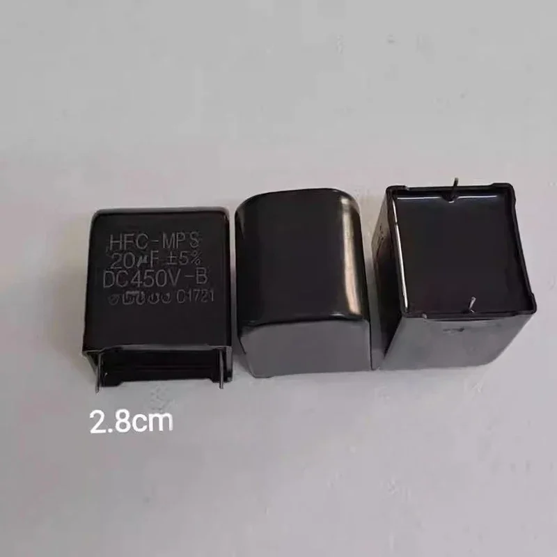 450VDC 20uF PCM28 HFC-MPS 20UF DC450V ±5% P=28mm 5PCS/10PCS New 2 feet Variable frequency air conditioning capacitor