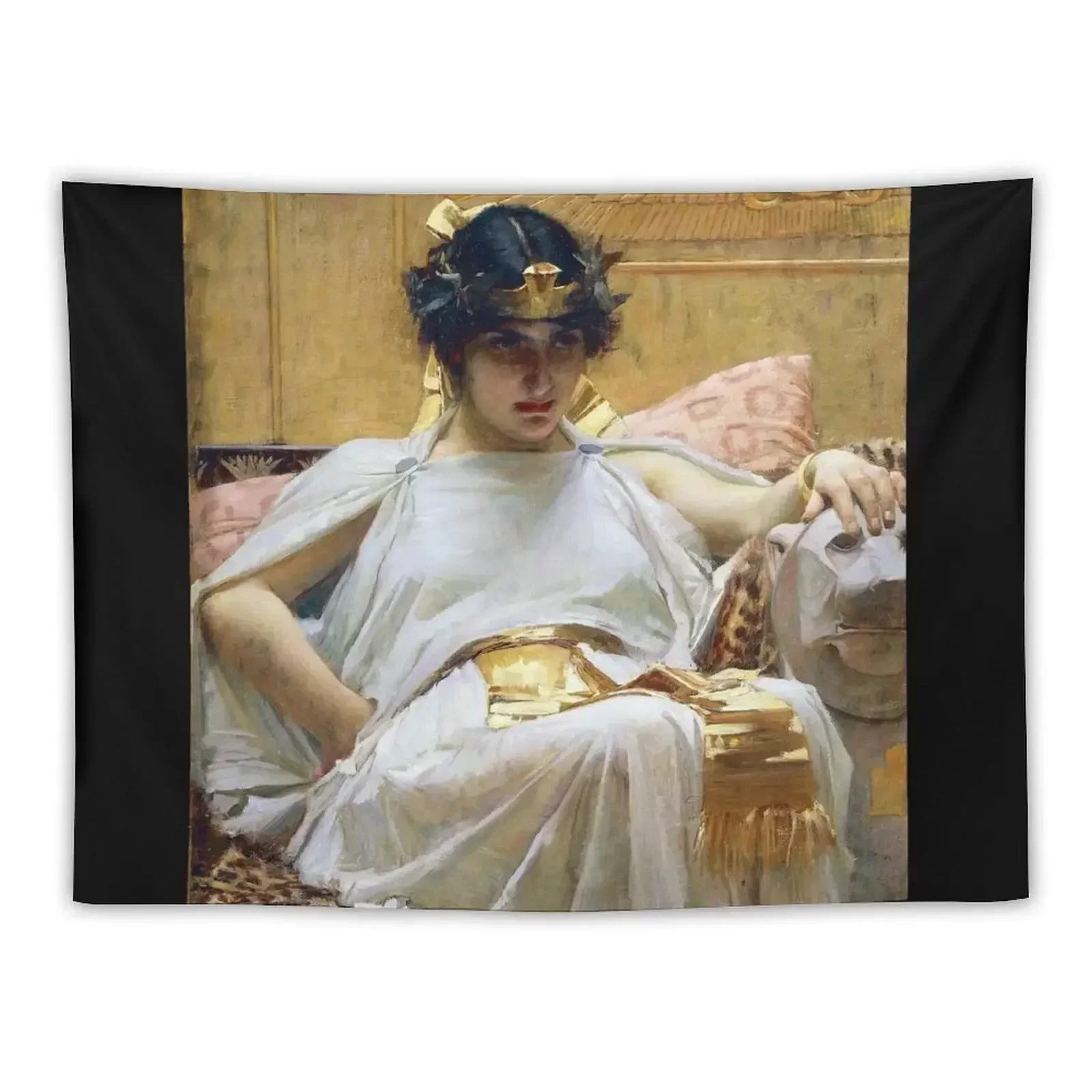 Cleopatra - John William Waterhouse Tapestry Decoration Home Bedroom Deco Wall Carpet Wall Mural Tapestry