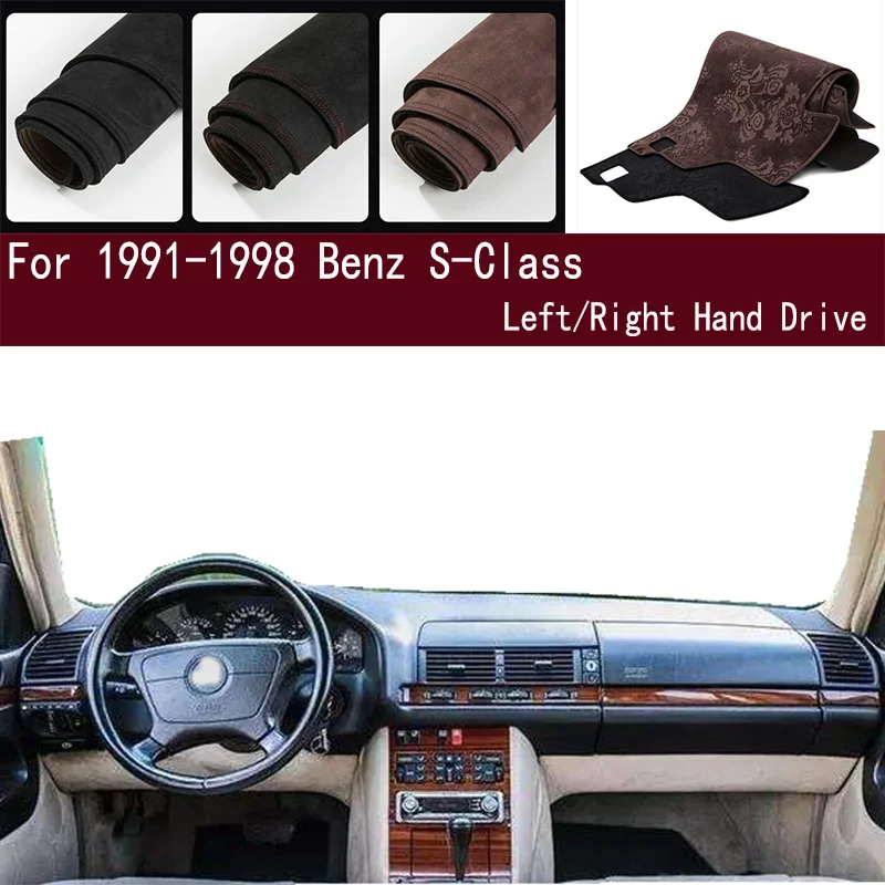 

For 1991-1998 Benz S-Class R129 W140 S320 420 Dashmat Dashboard Cover Instrument Panel Sunscreen Pad Ornaments