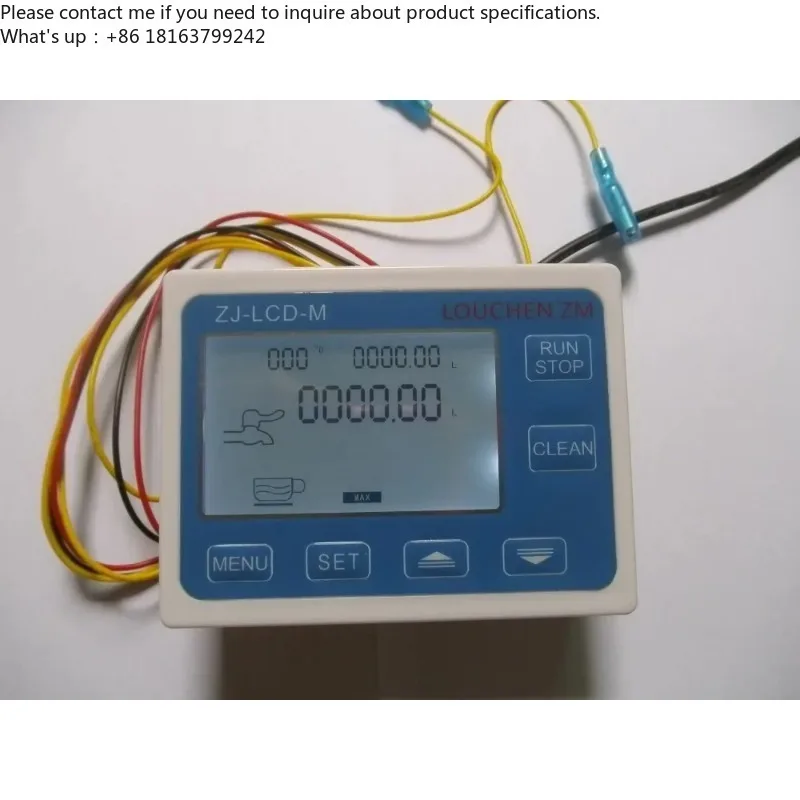 

3/8 ”Flow Sensor+Flow Meter Controller LCD Display+Soleniod Valve + Power Charger