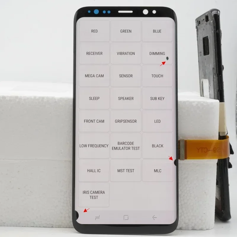 Imagem -04 - Substituição da Tela de Lcd para Samsung s8 Digitador de Tela de Toque Montagem de Exibição com Defeito 100 Amoled G950f G95a G950fd