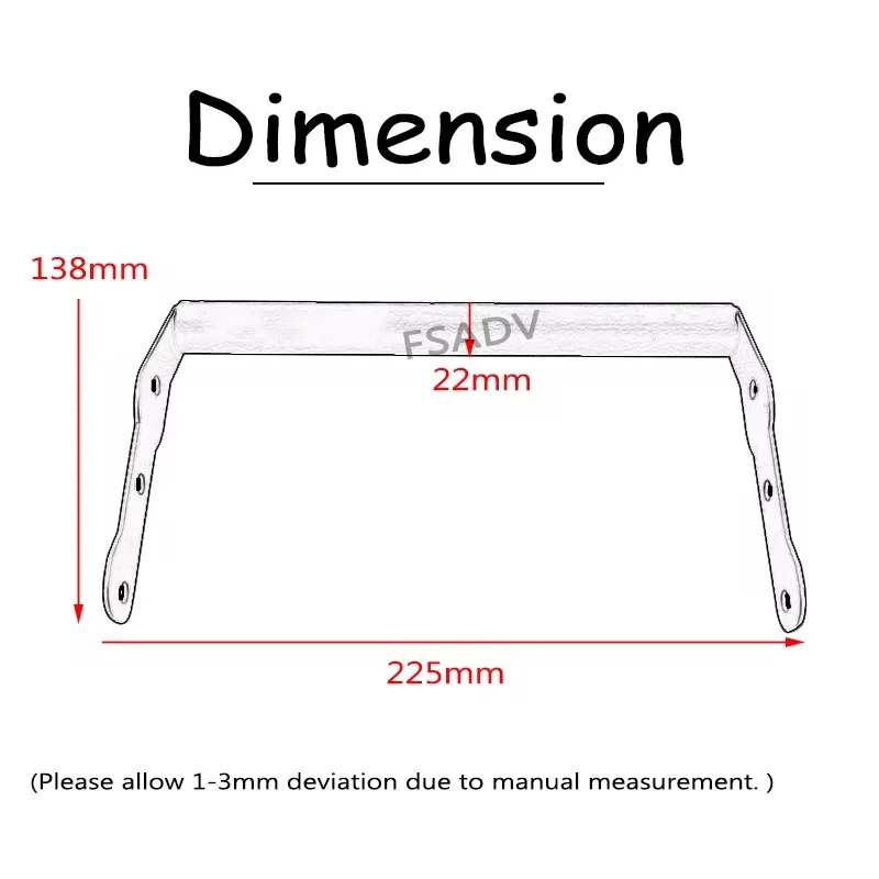 For Honda CB400X CB500X CB500 X CB 500X 2016-2023 2021 2022 Steel GPS Smart Phone Navigation GPS Plate Bracket Adapt Holder