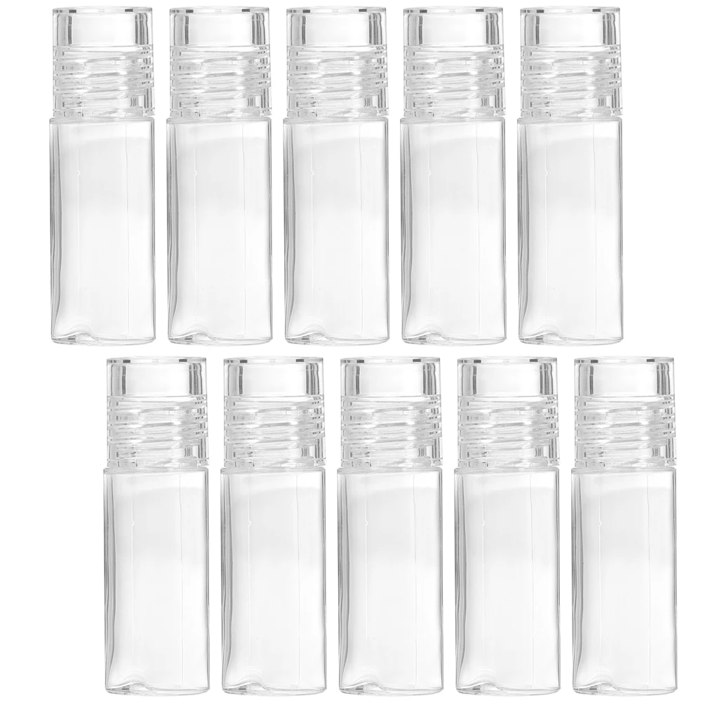 

10 Pcs Bottle Teaching Aid Powder with Open Hole Small Plastic Bottles Caps Loose Foundation Container Travel