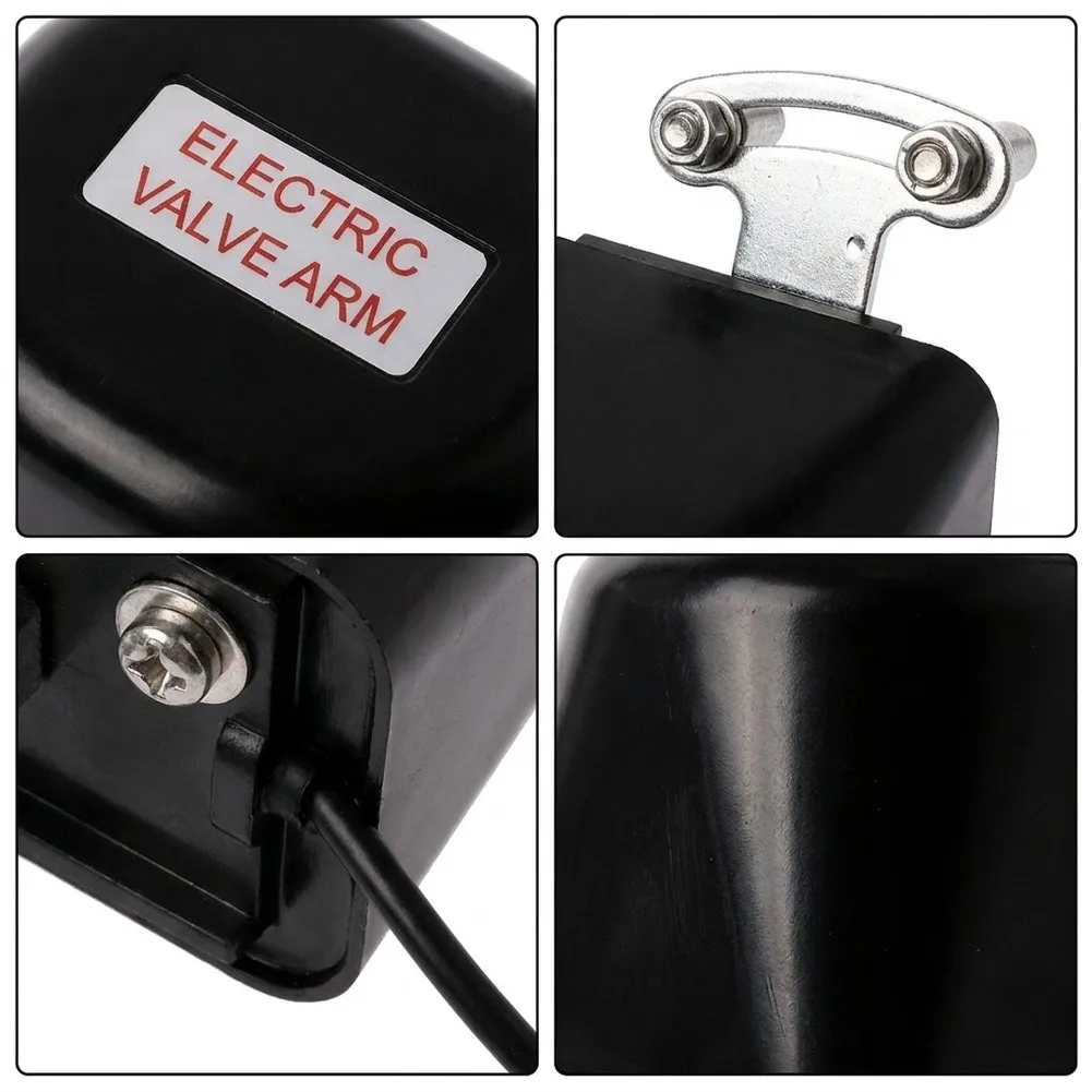 Leak-Activated 12V Valve Actuator for Indoor and Outdoor Water and For Gas Pipe Applications with Fail-Safe Manual Mode