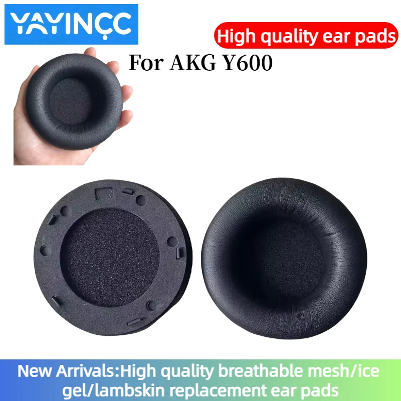 

YAYINCC Replacement Protein Leather Ear Pads Cushion Cover Earpads For AKG Y600 Headset