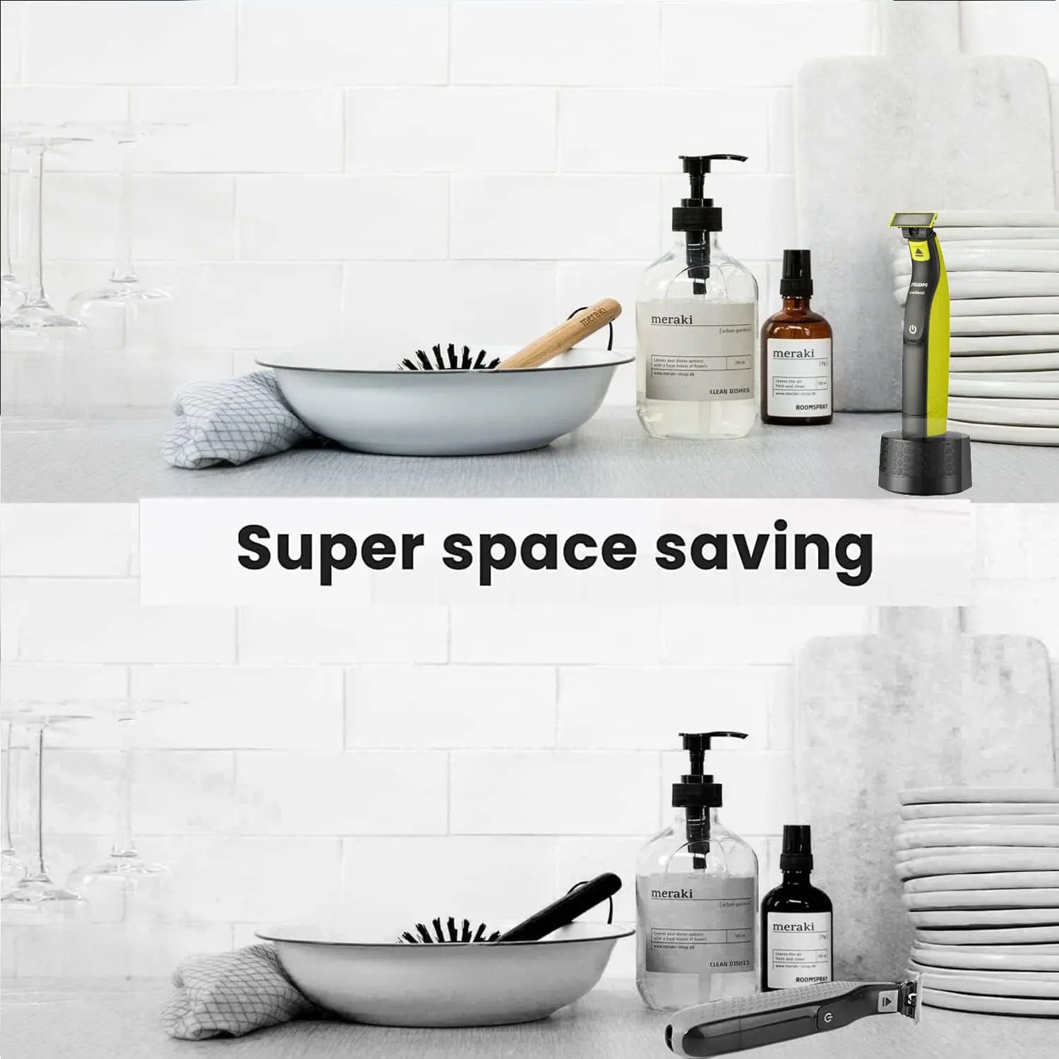 حامل شاحن قاعدة شحن مثبت على الحائط لماكينة الحلاقة الكهربائية الهجينة فيليبس One Blade QP2520 QP2530 QP2620 QP2630 #5