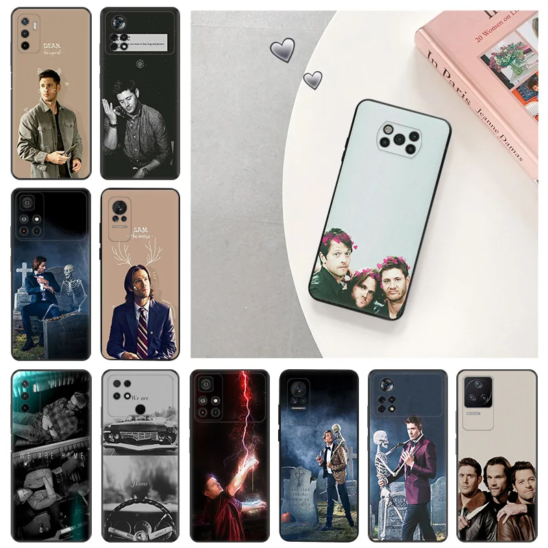 Silicone Soft Phone Case for Xiaomi Poco F5 X3 X4 X5 F3 F4 F1 M3 M4 M5 M5s C61 14 Pro Redmi A3 A3x Castiel Supernatural Cover