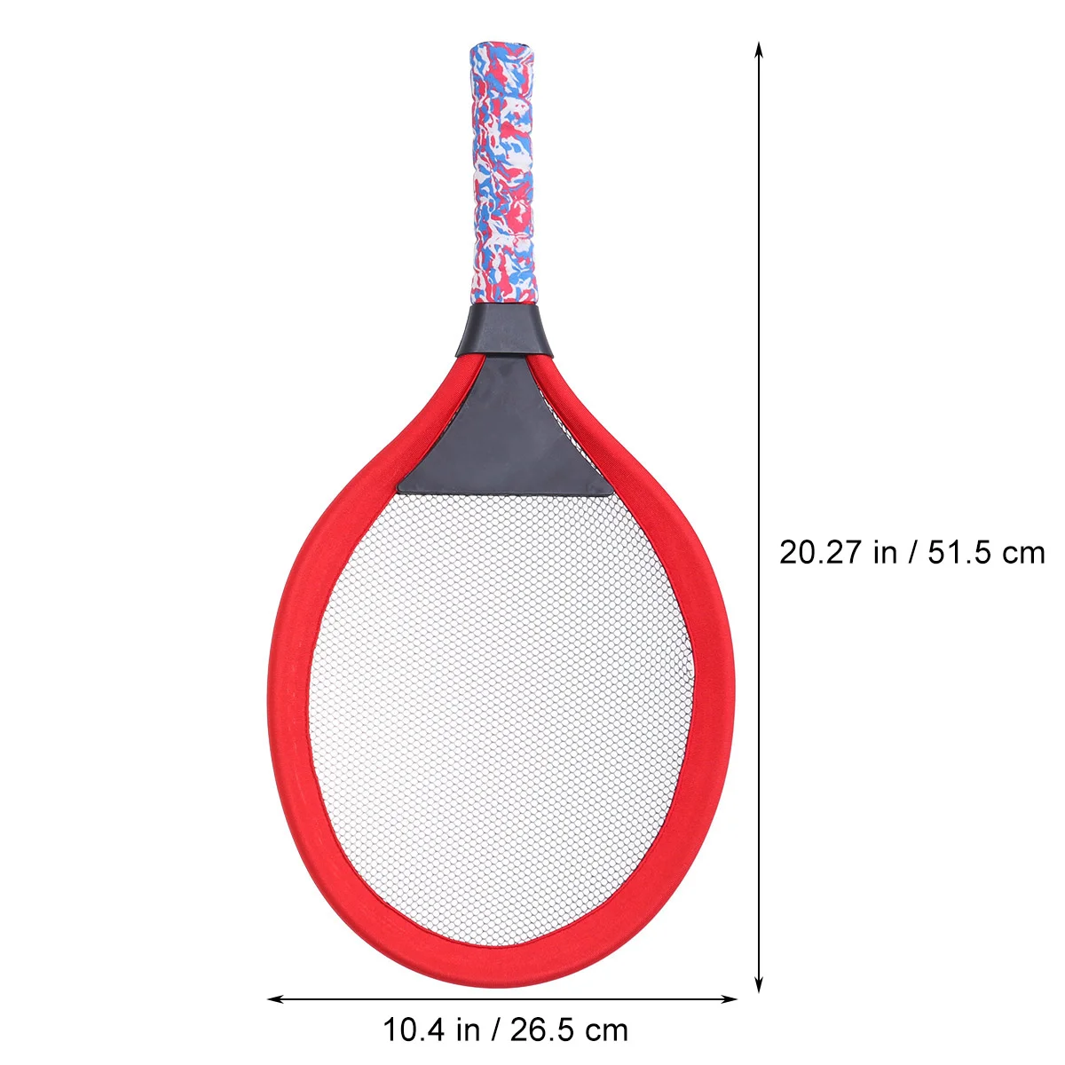 1 Pair Children's Tennis Racket Kids Palying Badminton Oval Rackets Game Props for Kindergarten Primary School Outdoor Sports (R