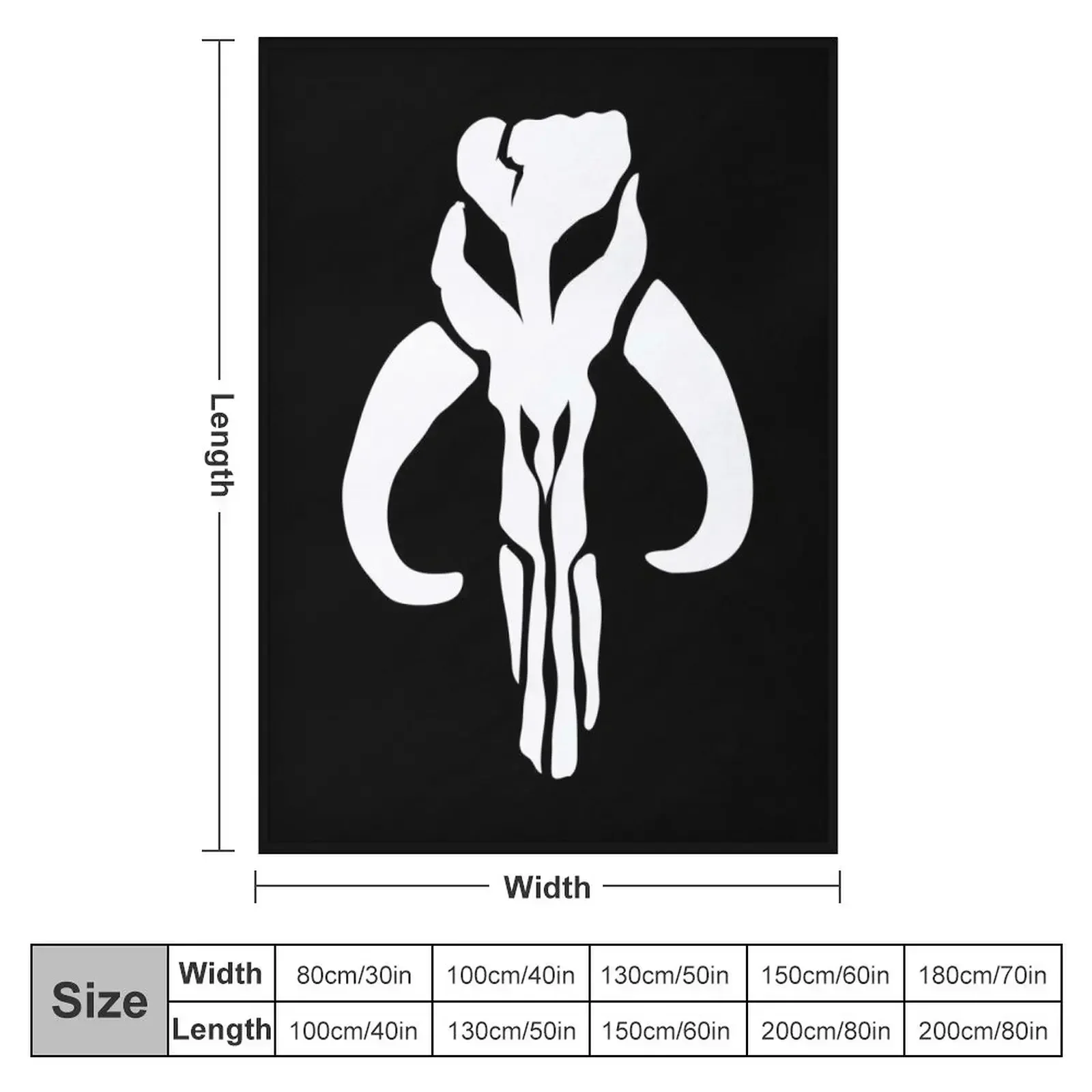Mando in White Throw Blanket christmas decoration anime for sofa Multi-Purpose Weighted For Baby Blankets