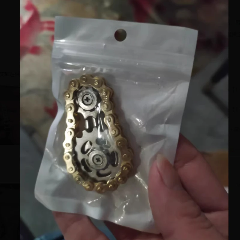 

Suitable for Flywheel Chain Fingertip Gyroscope To Relieve Anxiety and Reduce Stress Gear Mechanical Metal