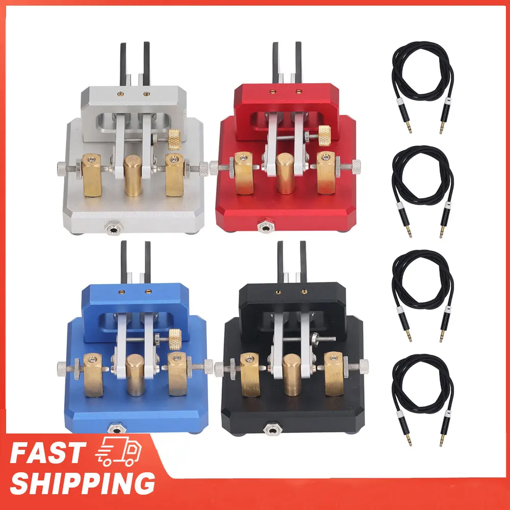 

Morse Code Key Double Paddle Automatic CW Shortwave Telegram Tapper CW Key Telegraph Key for Training