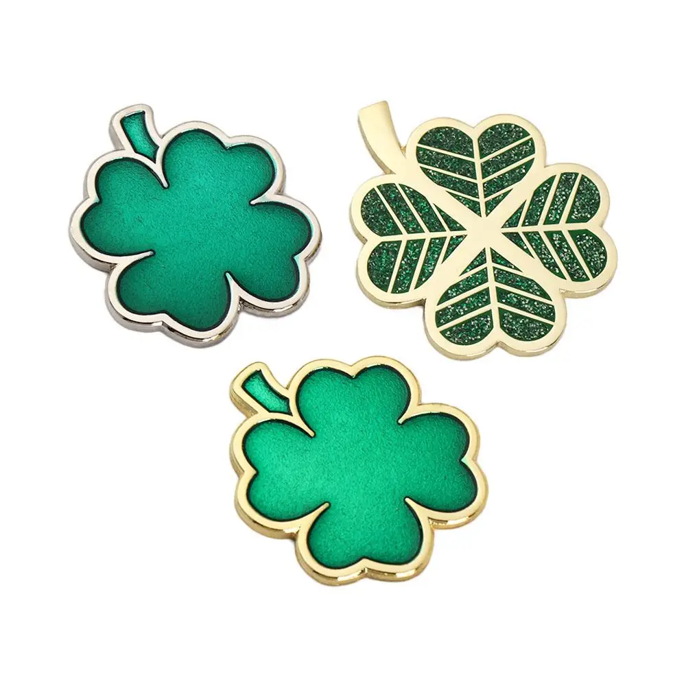 

Accessories Lucky Grass Ball Token Golf Equipment Ball Coin Mark Four Leaf Clover Golf Cap Clip Golf Hat Clip Golf Ball Marker