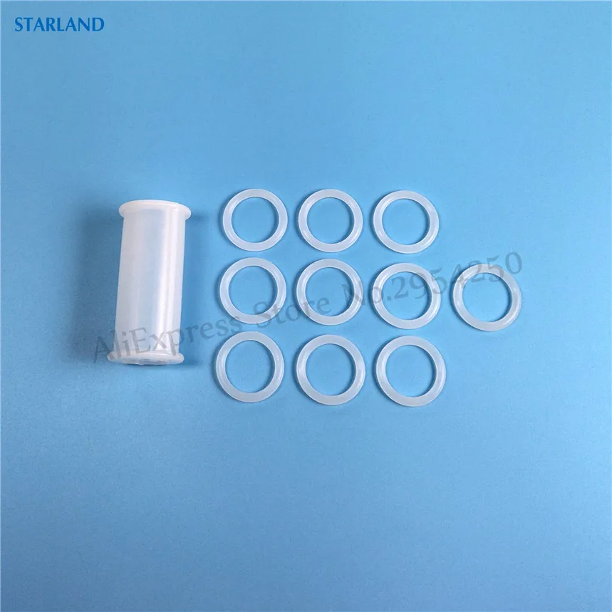 Tubo de sellado blanco y componentes de anillo de sellado para piezas de repuesto de helado Vevor para YKF Soft Serve, accesorios para máquina de helados