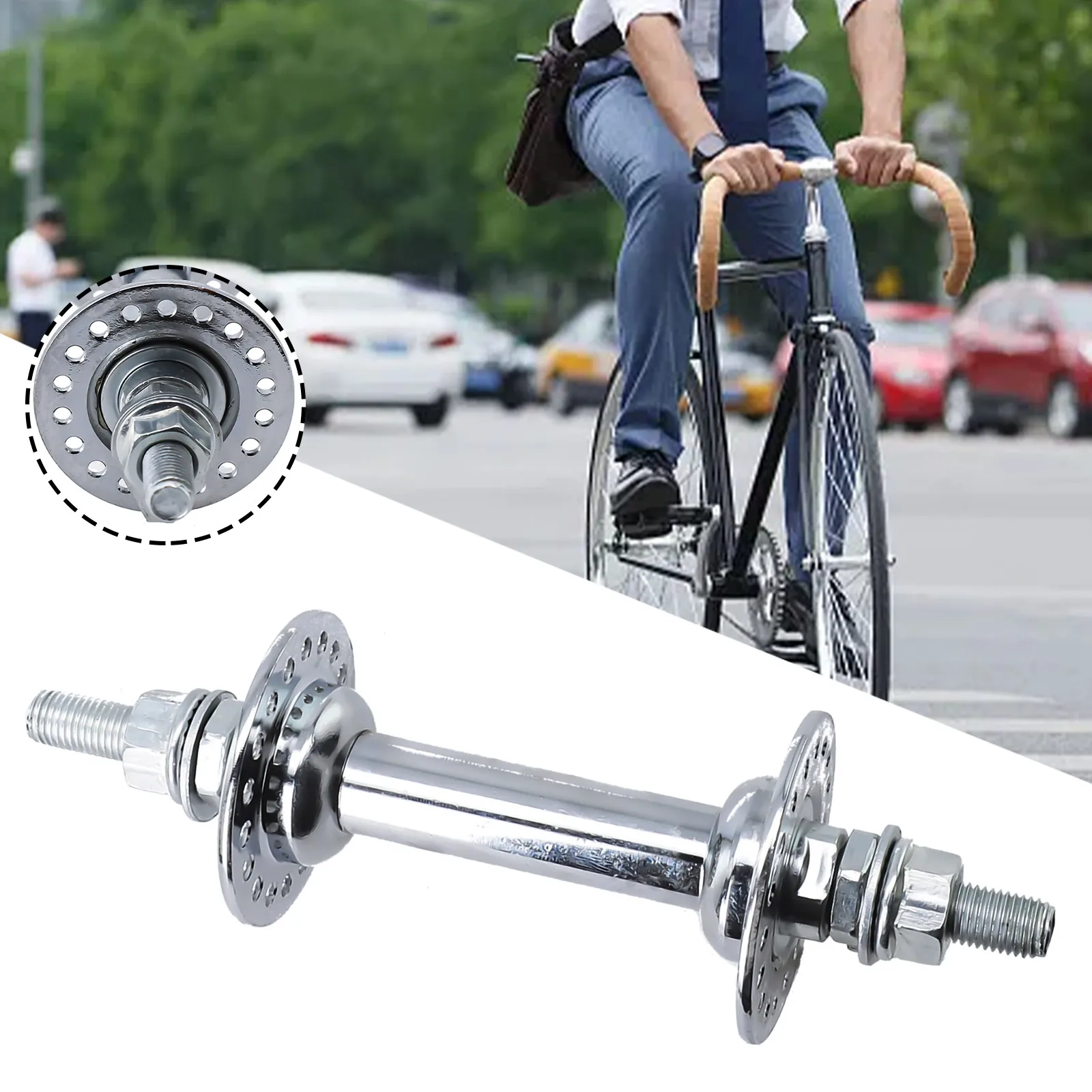 Mountain Bike Front/rear Hub 36 Hole 140/170mm Three Open Type Iron Steel Wheel Hubs Bicycle Hub Replacement Accessories