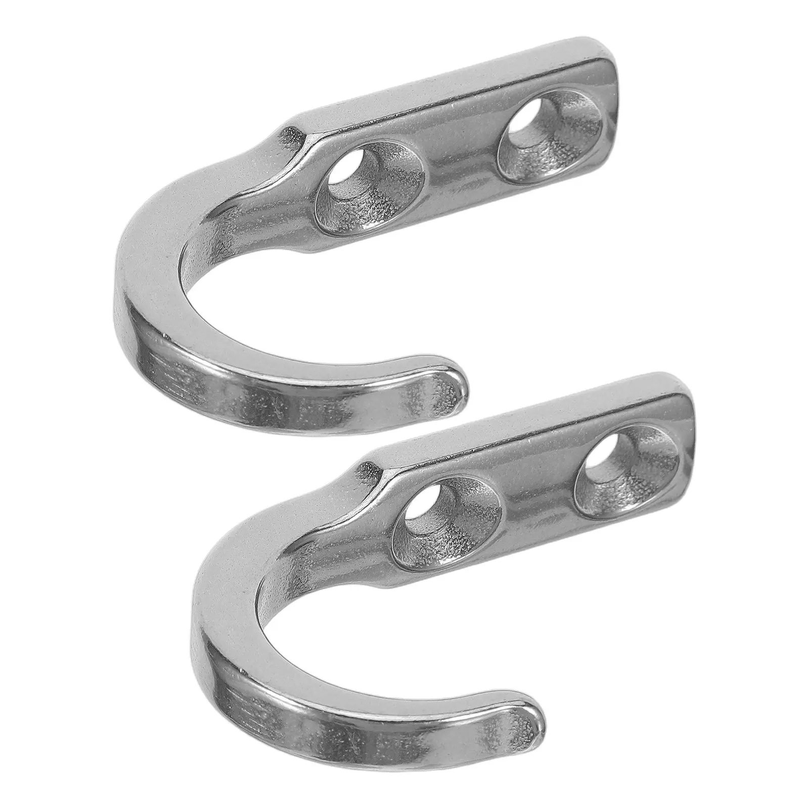 2Pcs Industrial Stainless Steel Heavy Duty Wall Hooks Wall Mount Utility Hooks Garage Warehouse Storage Boat Equipment