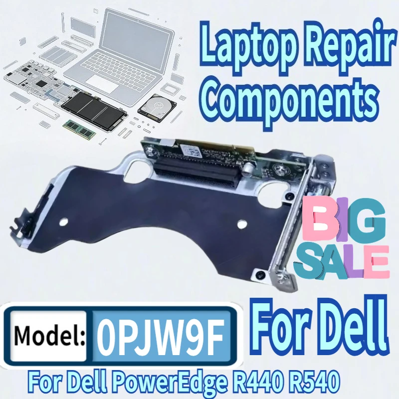 95% New 0VG0Y 0PJW9F PCI Riser Card For Dell PowerEdge R440 R540 Riser1 Server PCI Raid Riser Expanding Board Adapter Riser