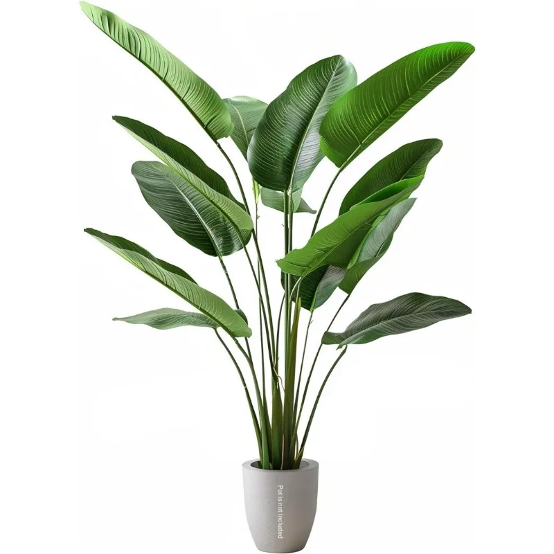 

Artificial Tree of Decorative Pre-Potted Faux Modern Tree UV Resistant Evergreen Fake Shrubs Plants