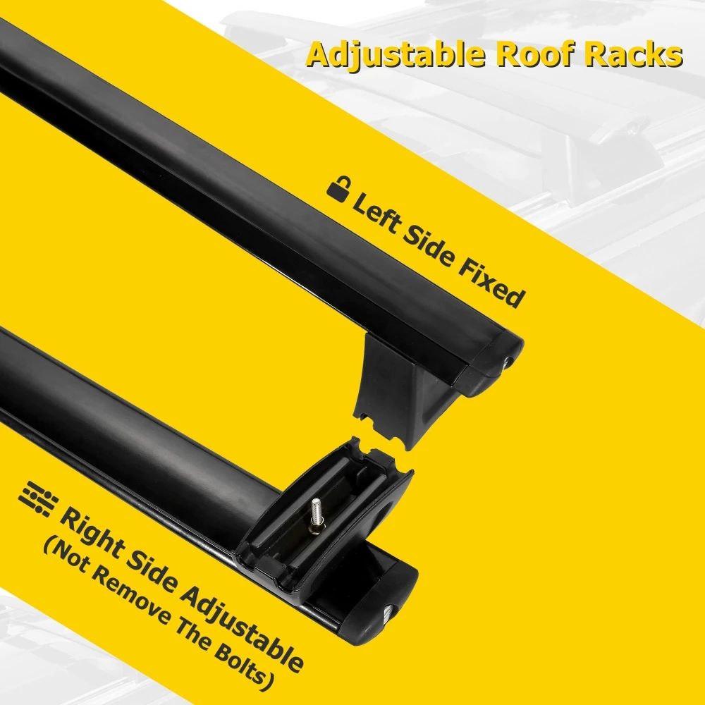 For Jeep Grand Cherokee 2011-2021 Roof Rack Cross Bar Roof Top Luggage Kayaks Bike Carrier Rack Storage Holder 68KG Load