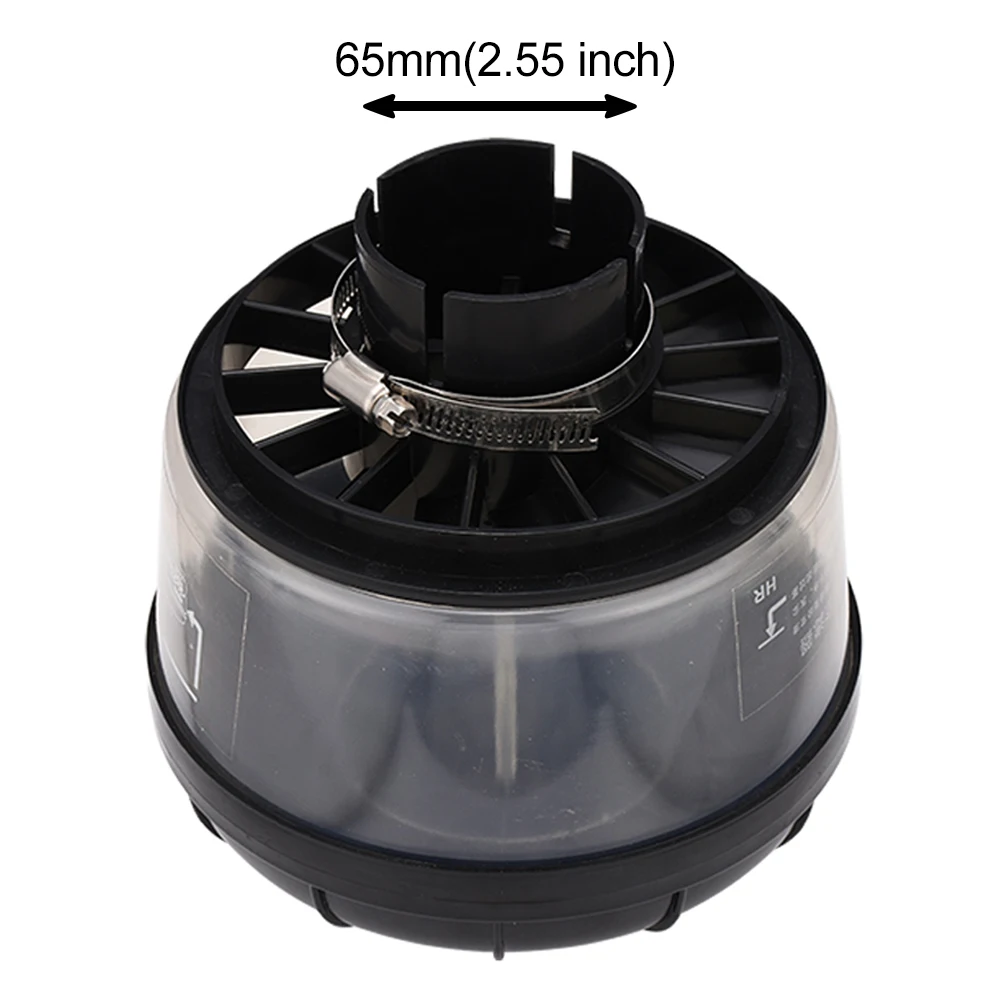 Tractor Air Snorkel Head Air Ram Sand Cup, 66mm Airflow Fresh Air Intake Top Pre-Cleaner Assembly Replacement, Plastic