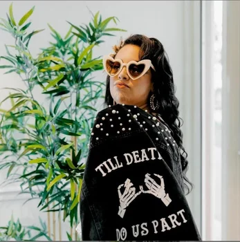 블랙 펄 웨딩 재킷, 웨딩 데이 선물, 신부 재킷, 신부 샤워, 데스도스 파트