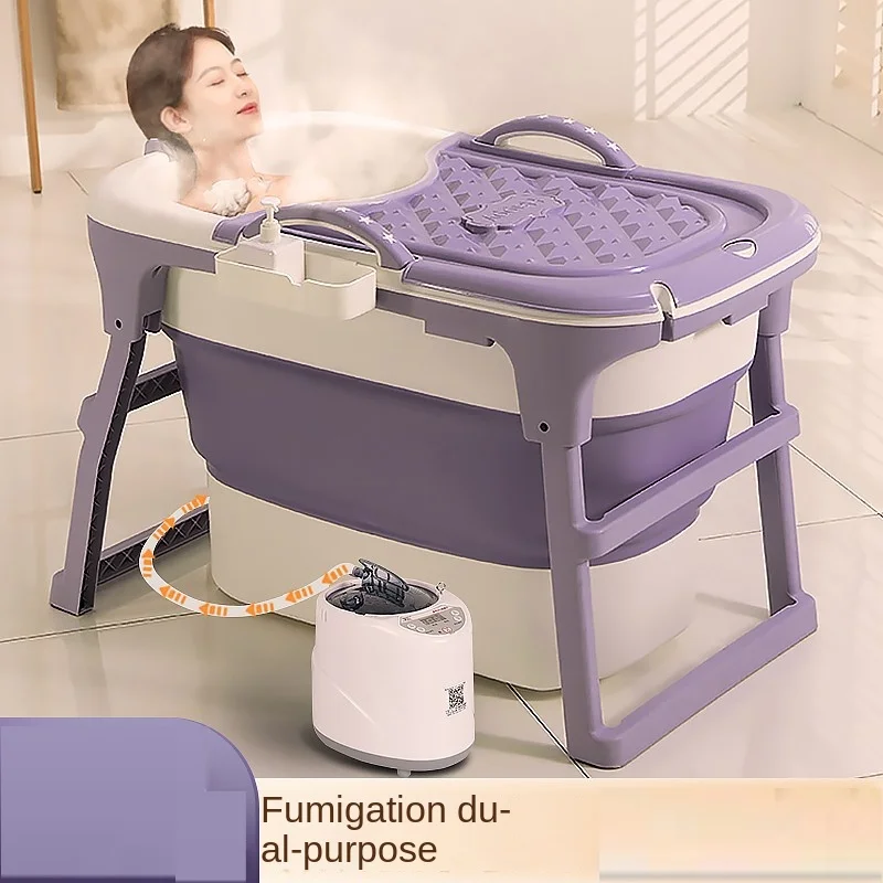 Bath Tub for the Elderly  Cylinder Bath Small Apartment Fumigation Two Sitting Years Simple Home Plastic