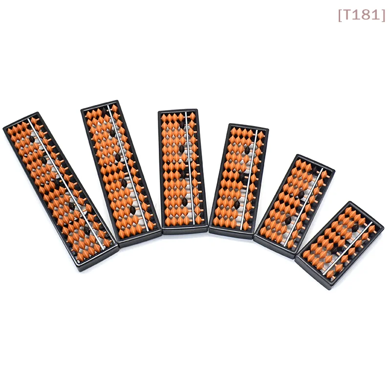 

[E] 7/9/11/13/15/17 Digit Rods Standard Abacus Brown Bead Soroban Calculator Counting Tool Mathematics Beginners Caculating Toys
