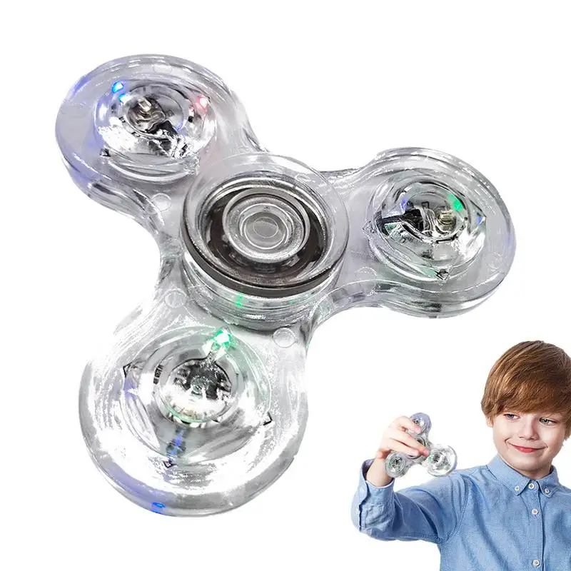 

Fidget Spinner Light Up Finger Fidget LED Spinner Portable LED In Fidget Spinner For Kids Boys Girls