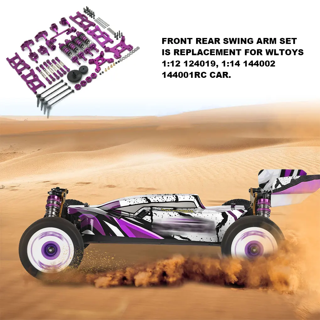 Front Rear Swing Arm Assembly Kit Shock Absorber Bearings Remote Control Car Upgrade Modification Part  Supplies view 4