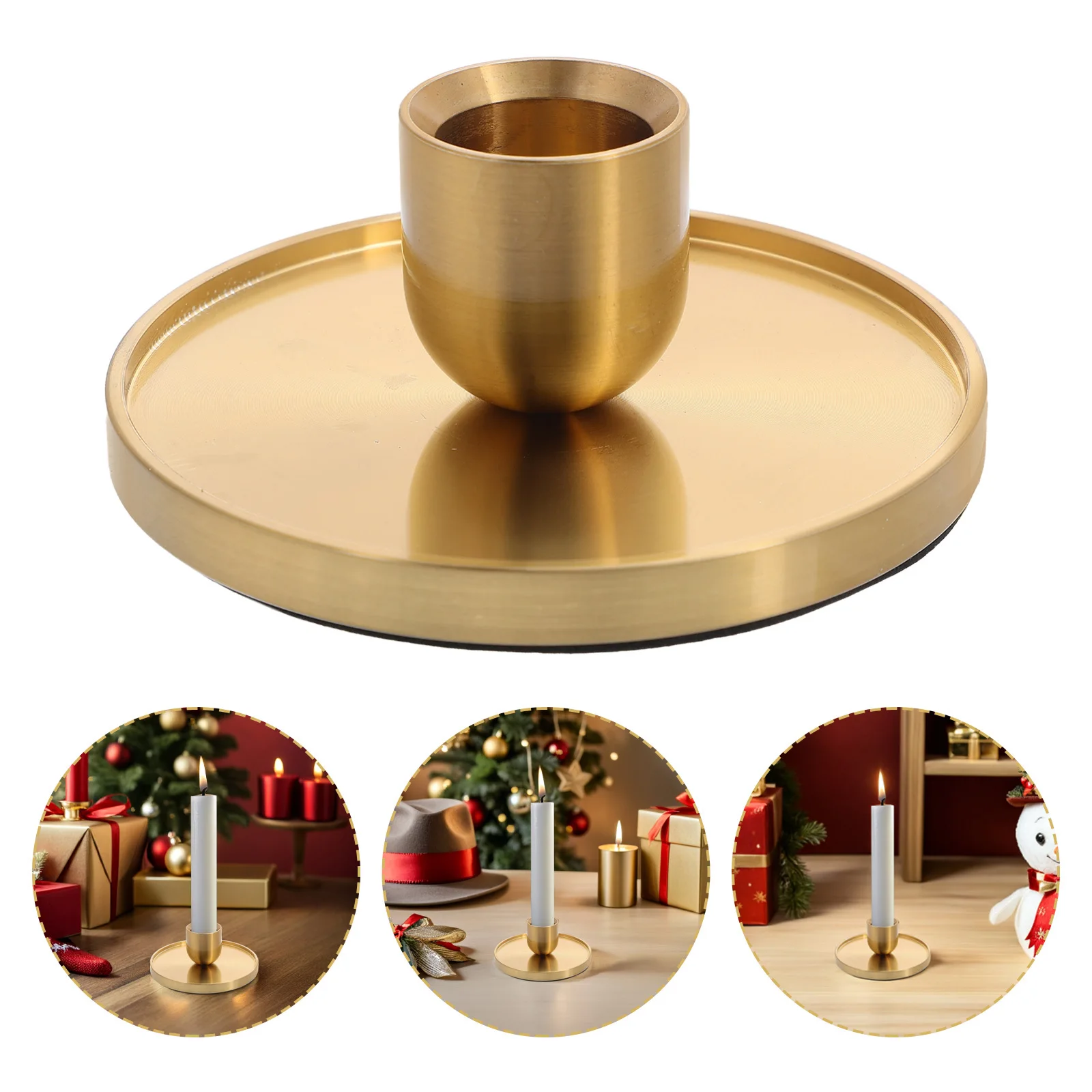 

Gold Tapered Candlestick Holder Metal Rustic Candlestick Stand Christmas Wedding Party Decor Pillar Holder