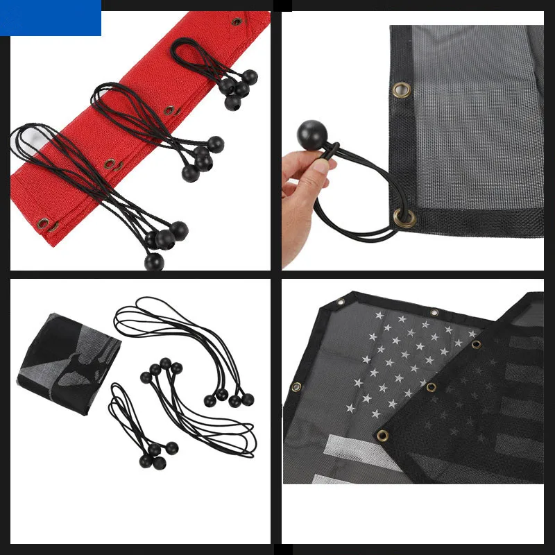 Sansour Car Top Sunshade Cover for Jeep Wrangler JL 2018 Roof Anti UV Sun Protection Mesh Net for Jeep JL Wrangler Accessories