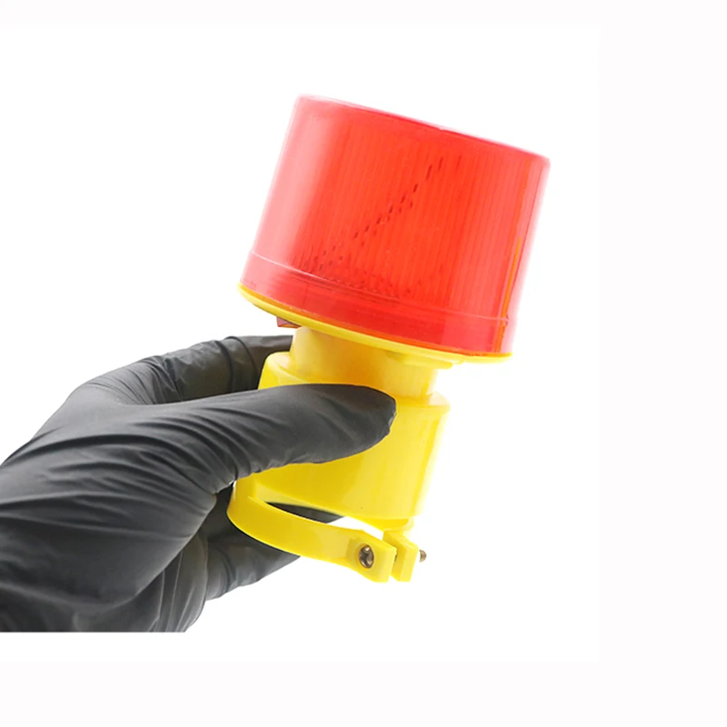 Spia solare a LED: faro lampeggiante luminoso e impermeabile per la sicurezza stradale, lavori notturni, costruzioni all'aperto, emergenza