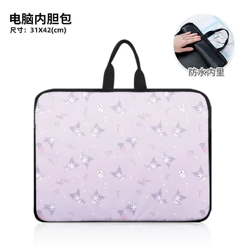 Sanrio Melody-Bolso de mano para ordenador, mochila de un solo hombro con dibujos animados, ligera y de gran capacidad, resistente a las manchas, bonito